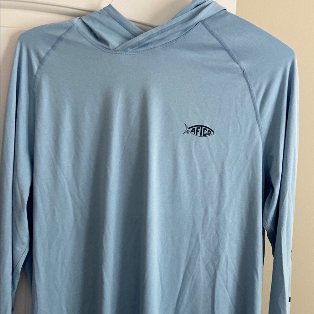 AFTCO Light Blue Tech Hoodie
